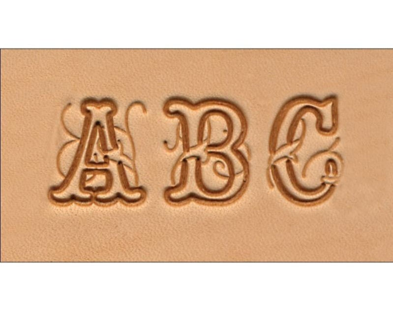 Preowned - 3/4" (19mm) Script Alphabet Stamp Set