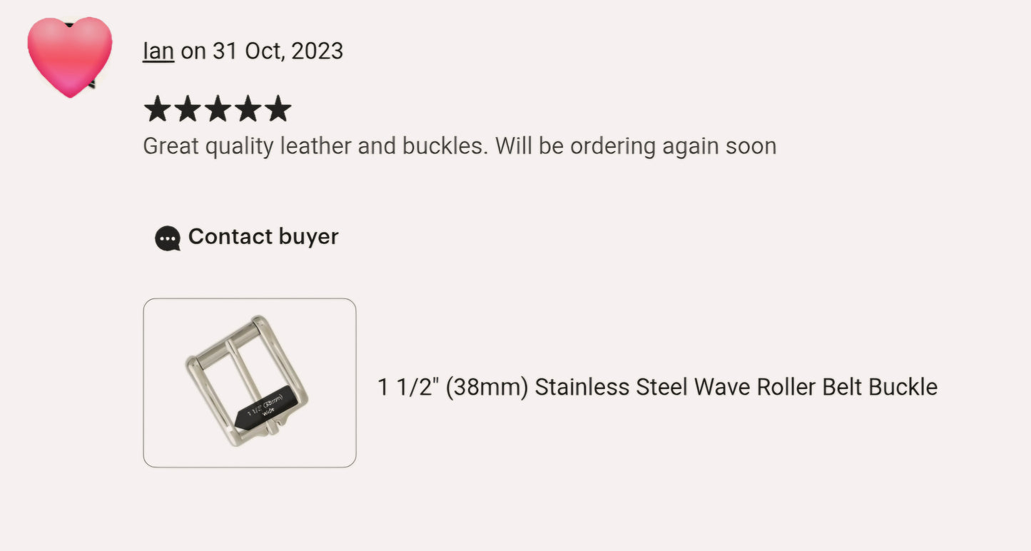 New - 1 1/4", 1 1/2" (32mm, 38mm) Stainless Steel Belt Buckle