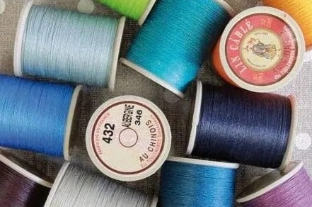 New - No. 432 Fil Au Chinois - Waxed Cable Linen Thread Cards (15m)