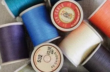 New - No. 532 Fil Au Chinois - Waxed Cable Linen Thread Cards (15m)
